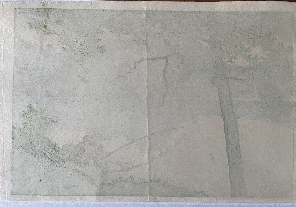 Hasui Kawase - Le lac Matsubara, Shinshu