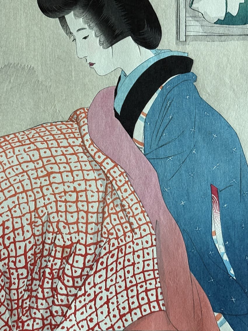 Estampe japonaise Shin Hanga de Ito Shinsui - Nuit enneigée