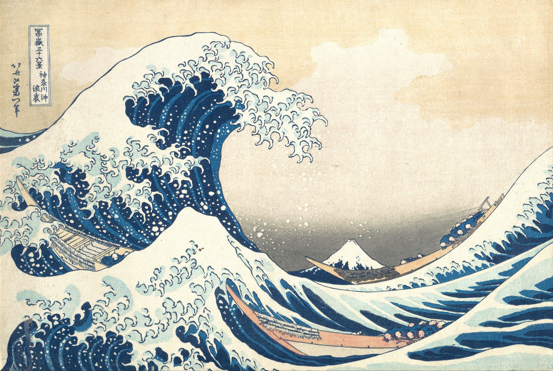 conservation des estampes japonaises Ukiyo-e Hokusai la grande vague de Kawagawa