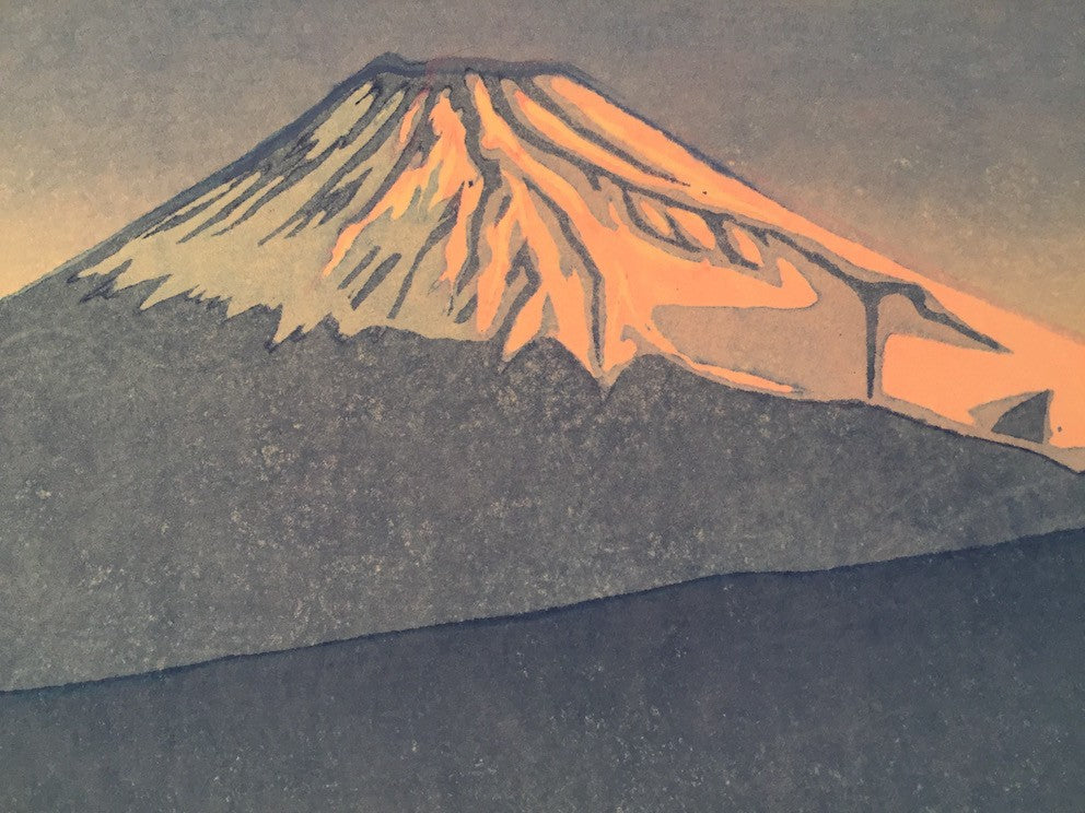 Koichi maeda Le mont Fuji au soleil levant