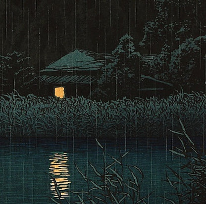 Hasui Kawase Pluie à Omiya