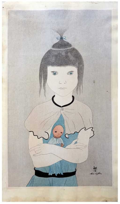 Leonard Foujita l'enfant à la poupée