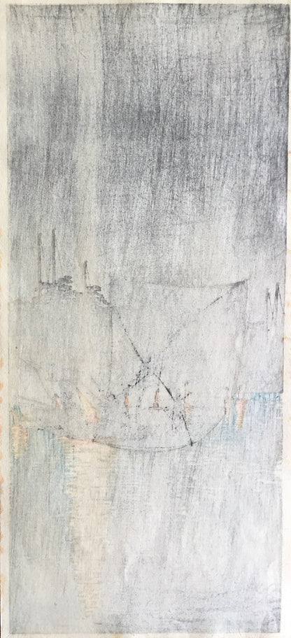 Takahashi Shotei - Pêche de nuit à Tsukuda