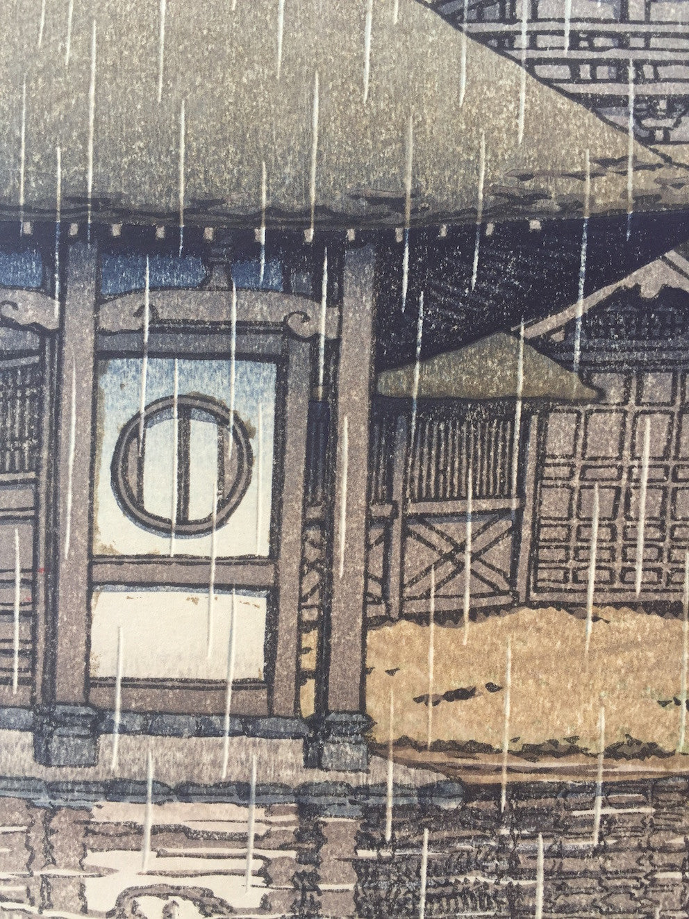 Hasui Kawase - Le temple Sendai