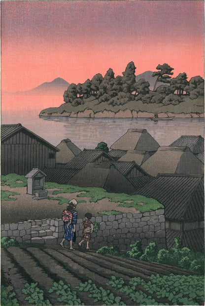 estampe japonaise shin hanga de Hasui Kawase Amakusa Honryo