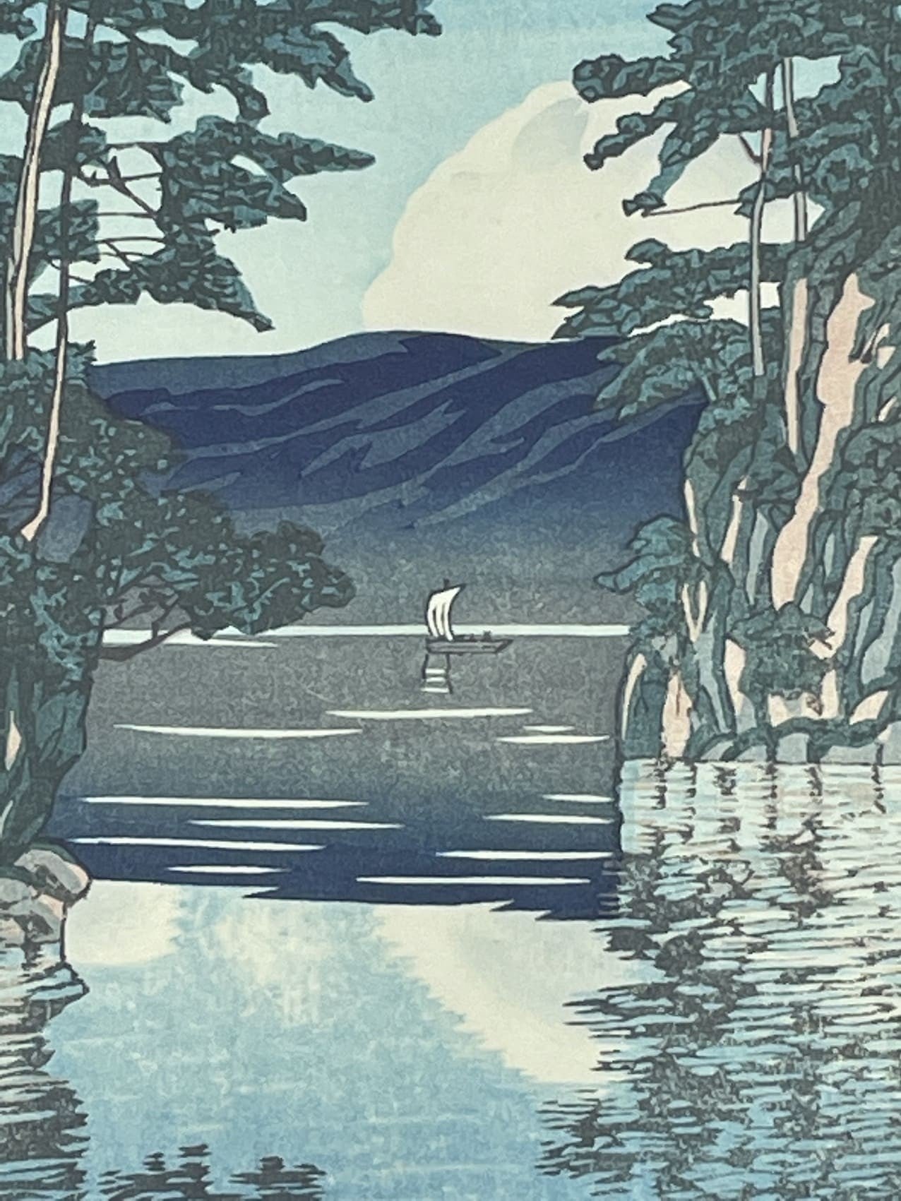 Hasui Kawase - le lac Towada