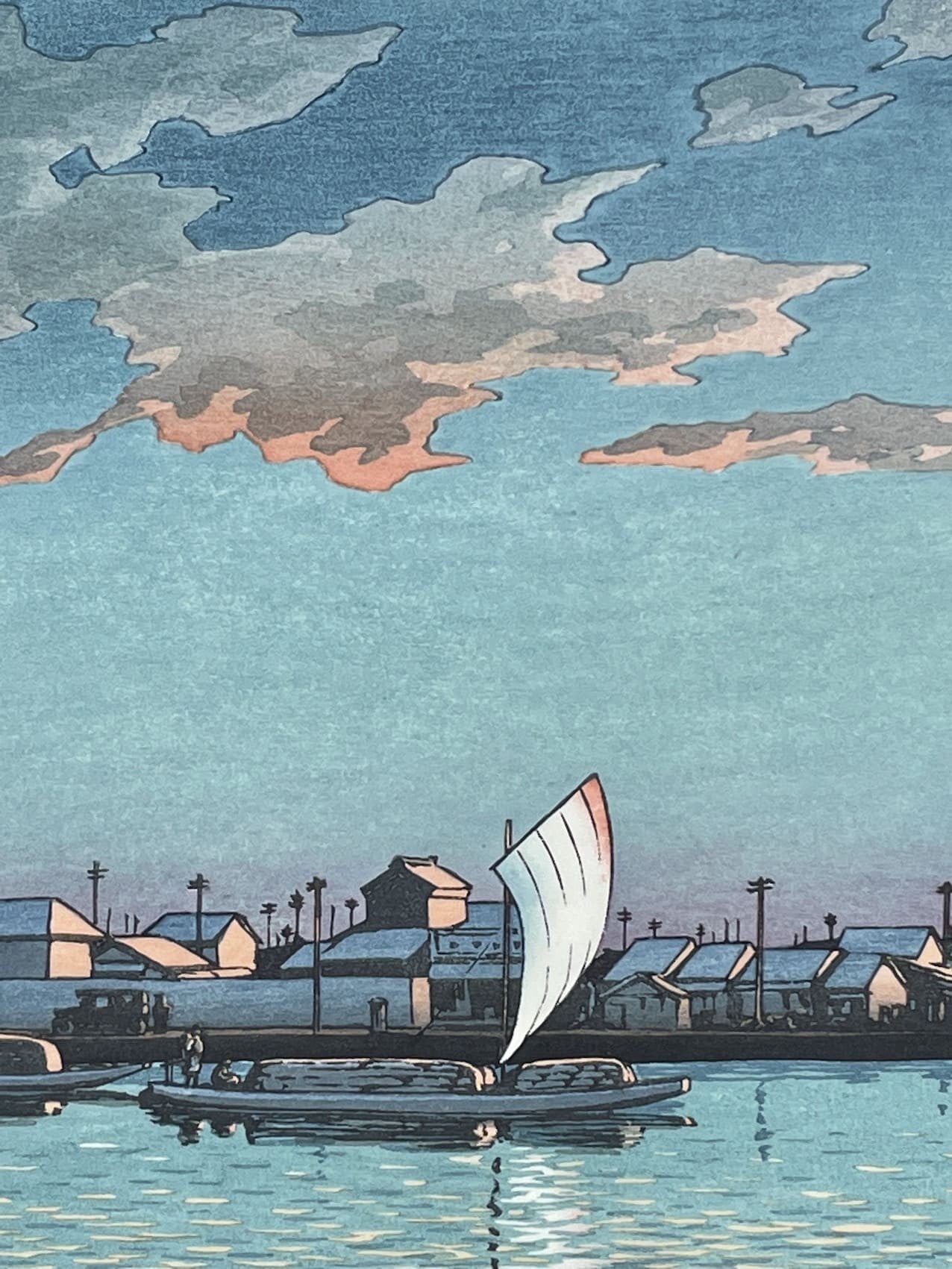 Hasui Kawase Bords de mer à Hamamachi