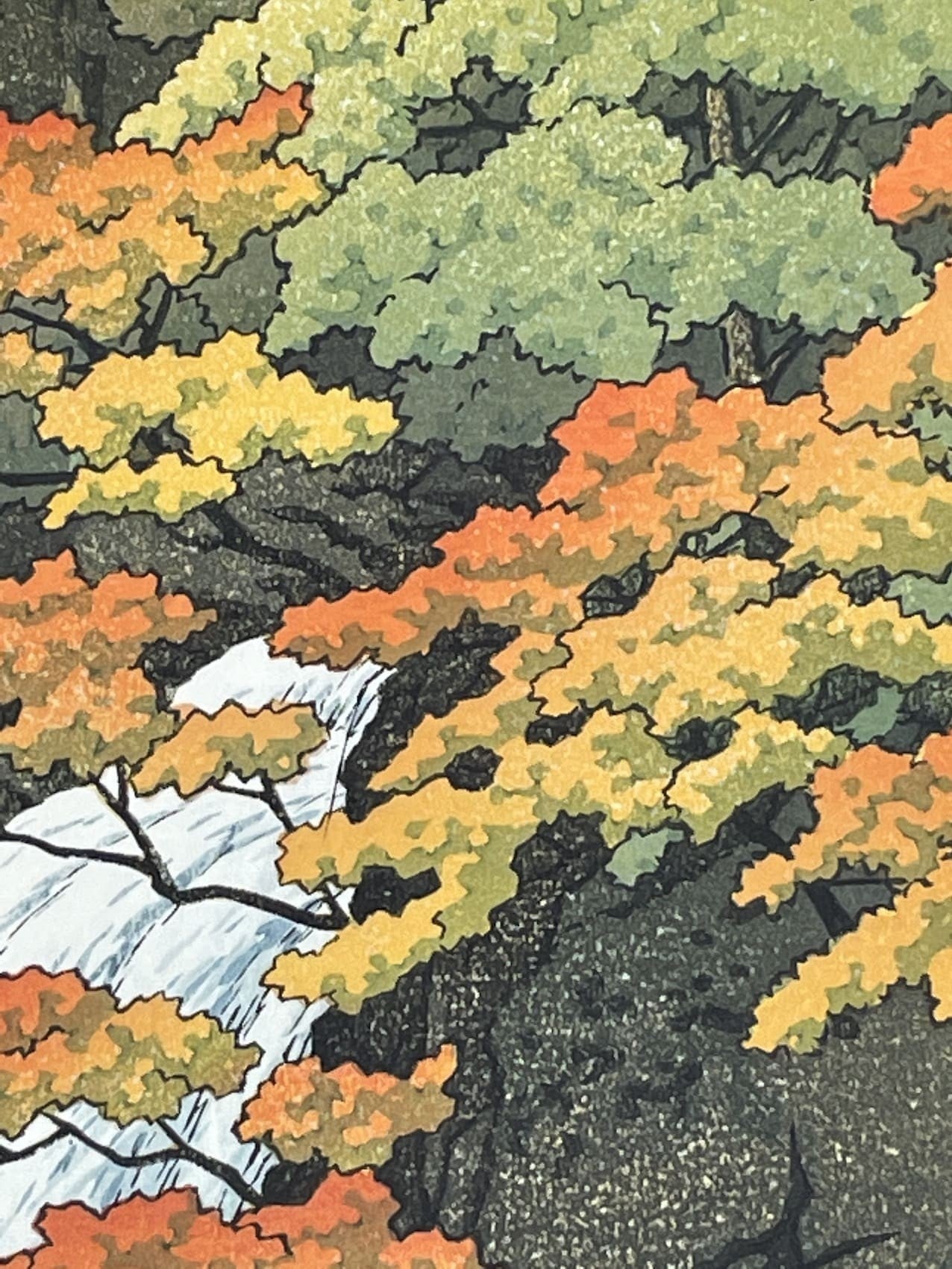 Hasui Kawase - La cascade Senju à Akame