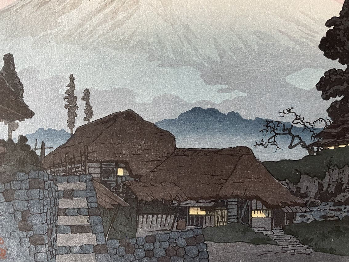 Hiroaki (Shotei) Takahashi - Soir au mont Fuji à Mizukubo