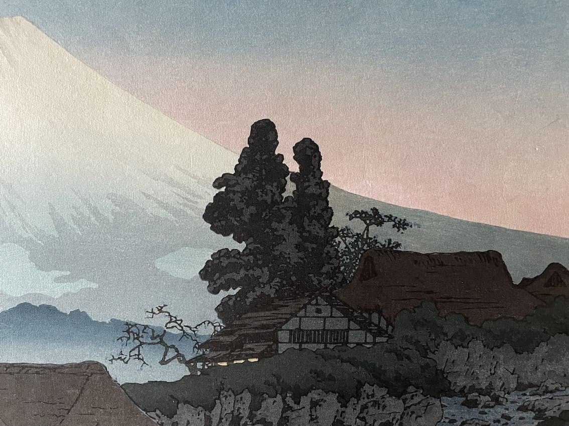 Hiroaki (Shotei) Takahashi - Soir au mont Fuji à Mizukubo