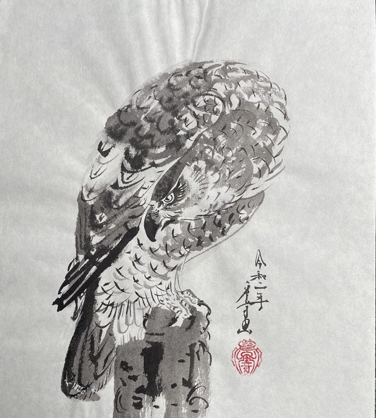 dessin japonais sumi-e de Eshi Fuyuki