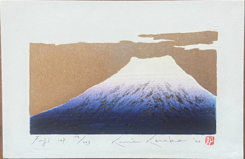 Kunio Kaneko : Fuji 107  - Estampe japonaise Mont Fuji