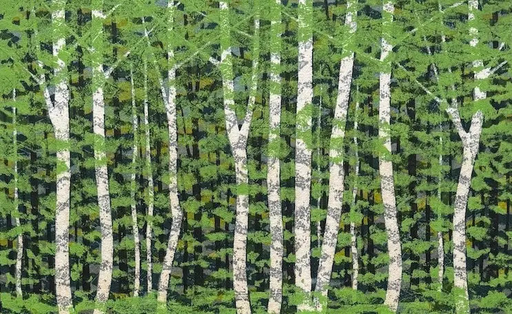 Estampe japonaise de Fumio Fujita : la saison du renouveau E