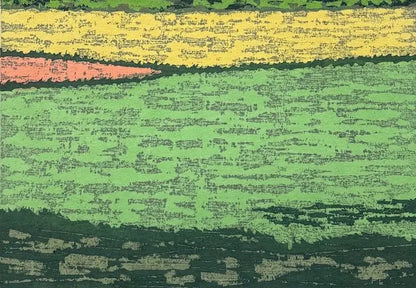 Estampe japonaise de Fumio Fujita : la saison du renouveau E