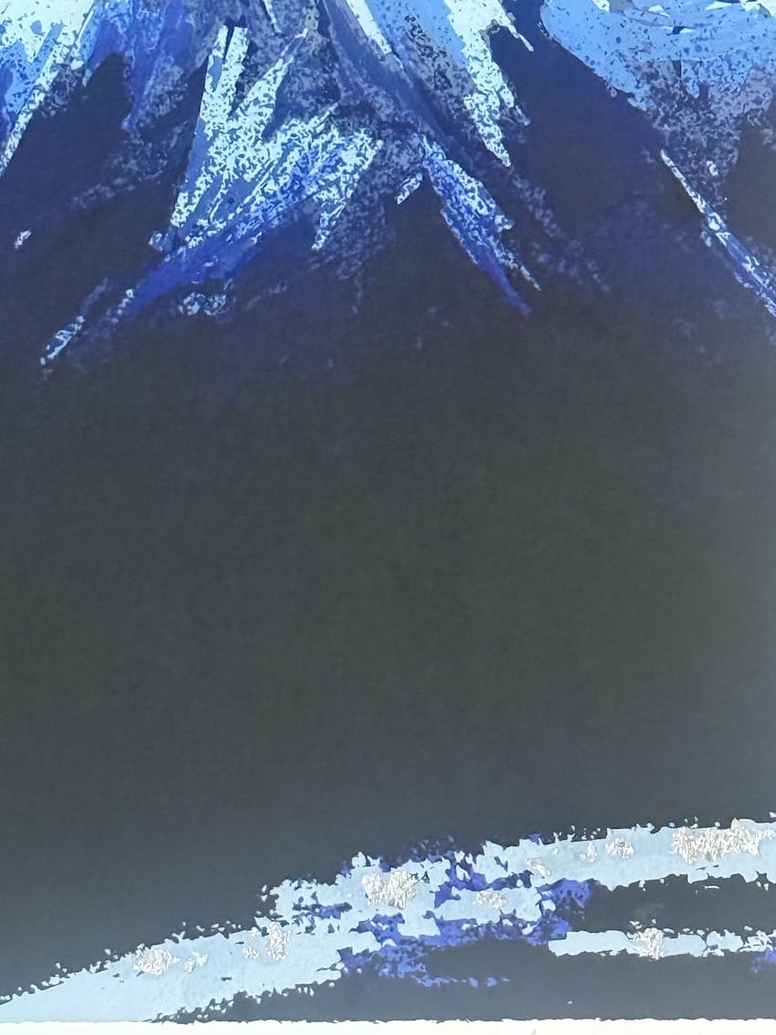 Ikegami Soho : Mont Fuji enneigé - Estampe japonaise originale