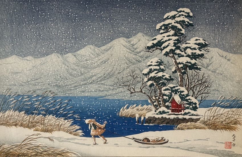 estampe japonaise Shin Hanga original de Ito Takashi 1929