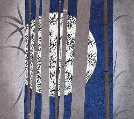 Estampe japonaise de Kato Teruhide : Sentiment d'automne, détail