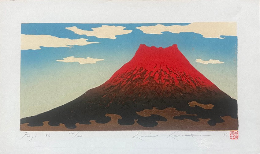 Kunio Kaneko – Fuji 86 – estampe japonaise Mont Fuji
