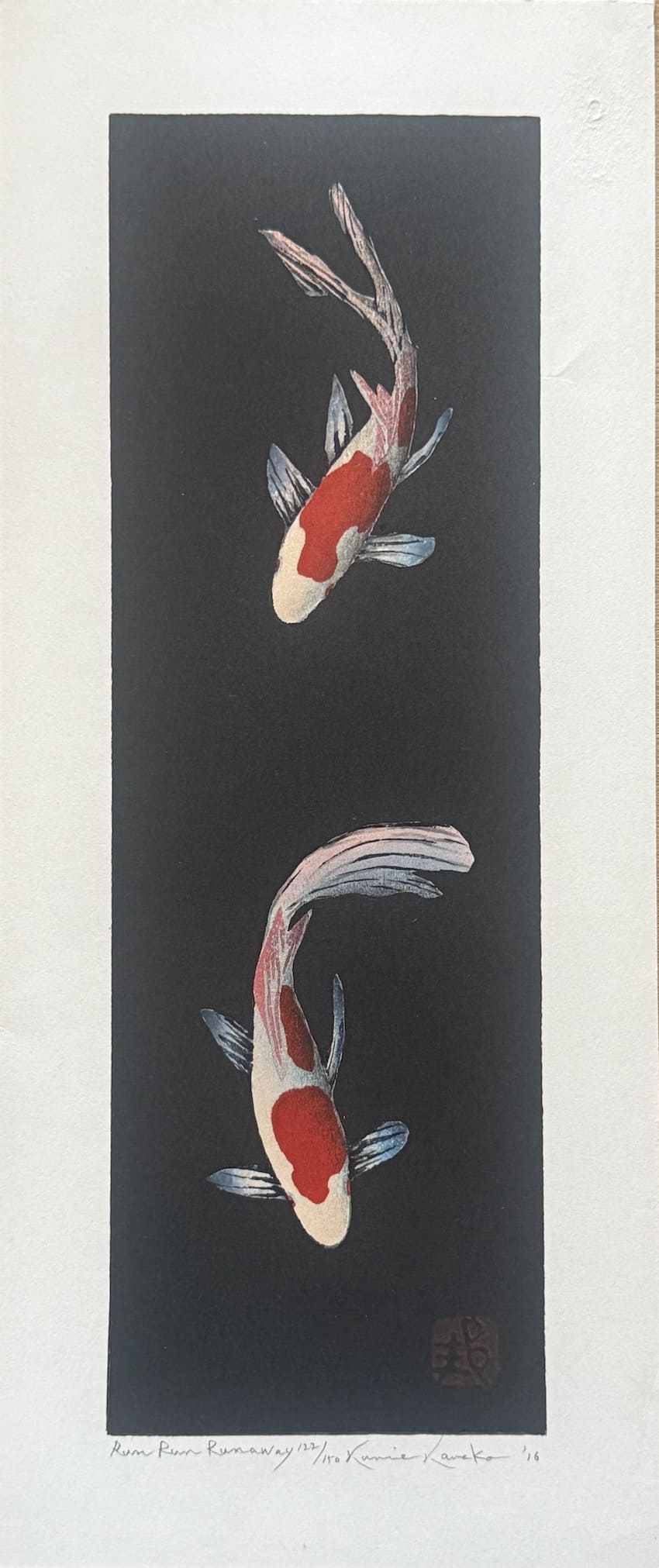 Kunio Kaneko : Run run runaway  - Estampe japonaise contemporaine