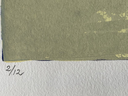 Estampe japonaise contemporaine de Shiota Miharu - La mer reflet