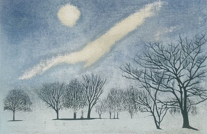 Takashi Hirose – Winter Park – estampe japonaise paysage d’hiver