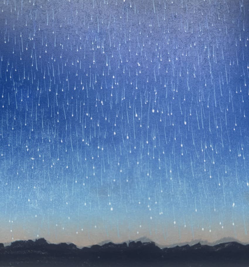 Takashi Hirose : Starry night - Estampe japonaise contemporaine