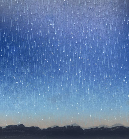 Takashi Hirose : Starry night - Estampe japonaise contemporaine