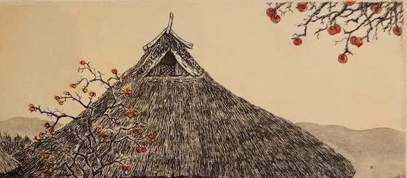 Estampe japonaise de Hiroto Norikane : les fruits de l'automne
