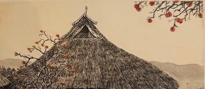 Estampe japonaise de Hiroto Norikane : les fruits de l'automne