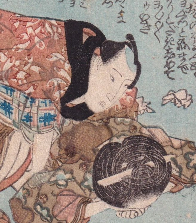 L'équilibre des corps - estampe japonaise shunga (érotique)
